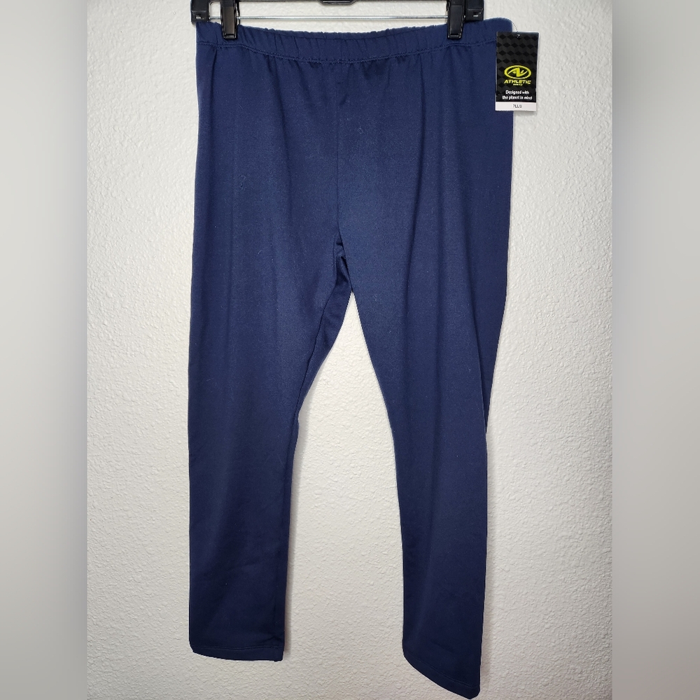 Athletic Works Leggings in Navy Blue Size XL